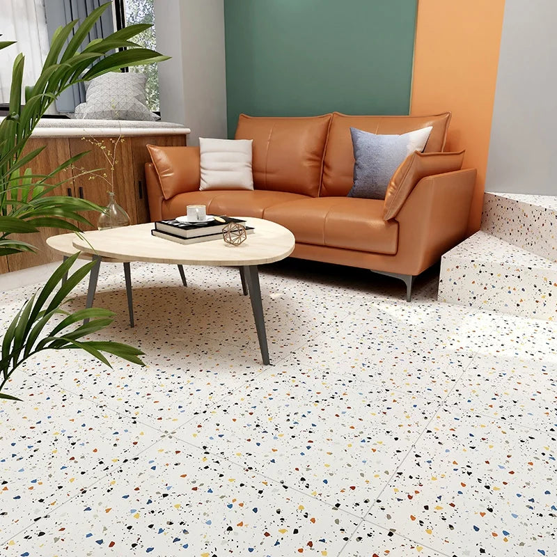 Gạch Lát Sàn Porcelain Toàn Thân Mờ Hiện Đại Họa Tiết Terrazzo Hạt Lớn Men Chạm Khắc Tinh Xảo Dùng Cho Trong Nhà Ngoài Trời Chống Trượt Chống Thấm Nước