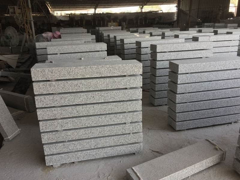 Đá Bó Vỉa, Đá Bó Lề, Đá Lát Granite Xám Tự Nhiên Giá Rẻ Dùng Ngoài Trời
