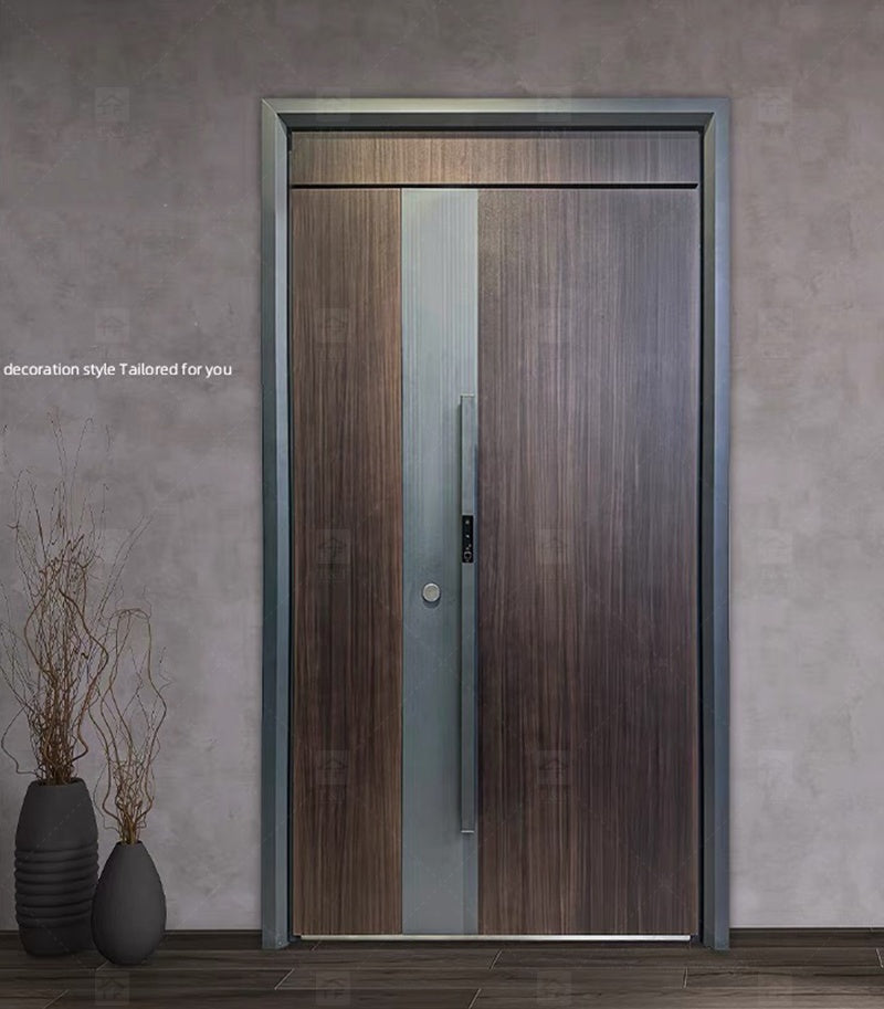 Cửa An Toàn Chính Lối Vào Bên Ngoài Thiết Kế Hiện Đại Cao Cấp Tùy Chỉnh Bán Chạy Trang Trí Thời Trang Dùng Ngoài Trời