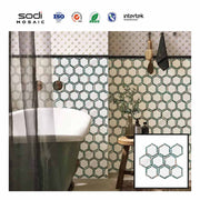 Gạch ốp tường phòng tắm tùy chỉnh, độc đáo, phong cách, chống thấm nước, khảm lục giác bóc ra và dán để sử dụng trong căn hộ