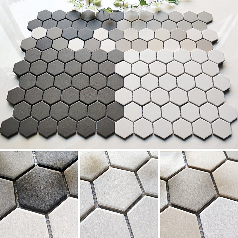 Tấm ốp tường backsplash gạch mosaic đá tự dán đa dạng hình dạng màu trắng tinh khiết dùng cho bếp, phòng tắm của Nhà máy Phật Sơn