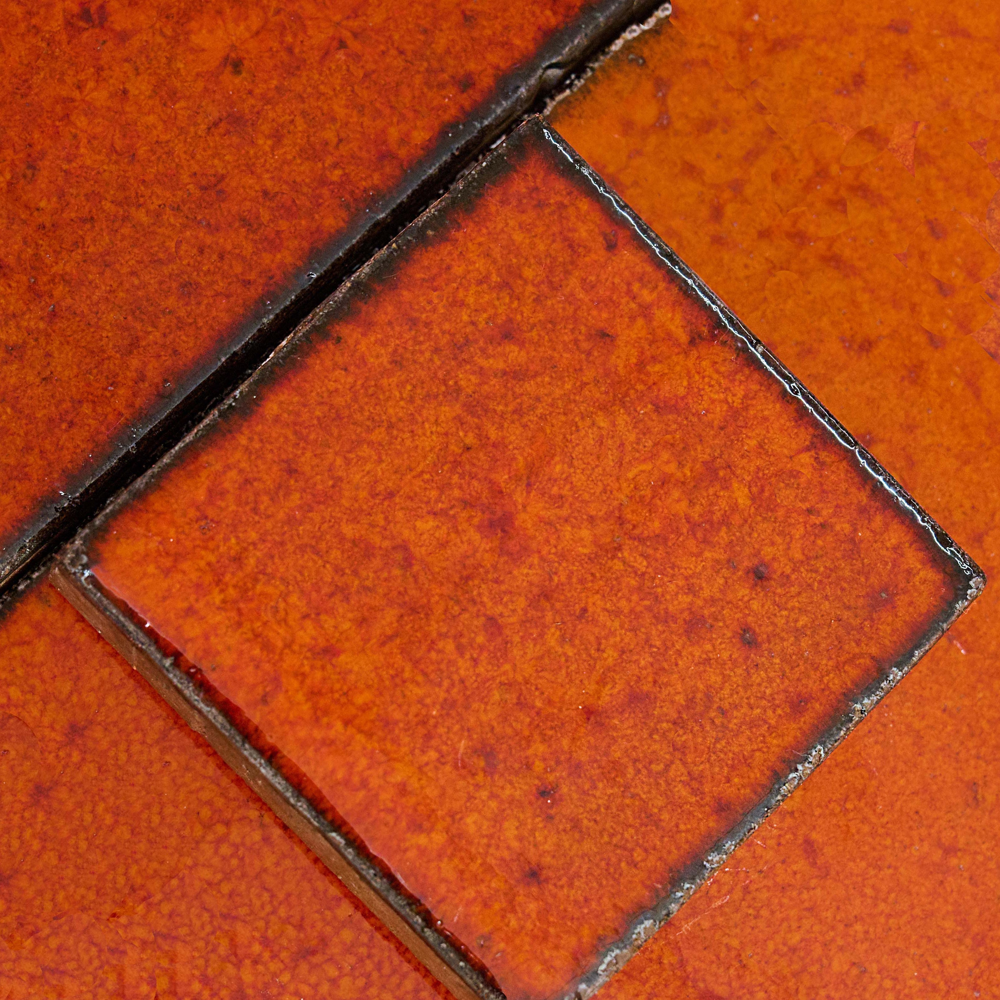 Gạch Tùy Chỉnh Đỏ Cam 10x10cm Trang Trí Gạch Ốp Tường Bếp và Phòng Tắm, Gạch Cổ Điển Sang Trọng 6 inch Ốp Tường Nhà Hàng Khách Sạn