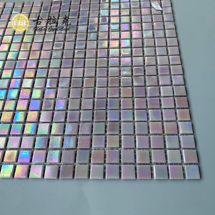 Gạch Mosaic Thủy Tinh Tím Hình Vuông Mini