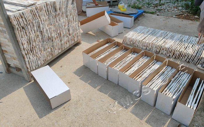 Gạch ốp tường đá Quartzite vàng mật ong, hiện đại tự nhiên, chất lượng cao, kiểu đá gờ, kháng axit, giá cạnh tranh.