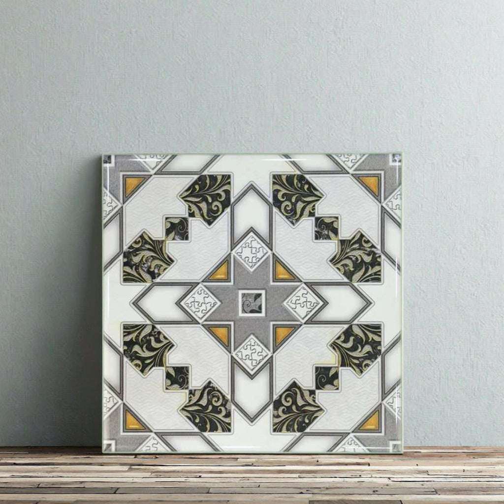 Gạch ốp tường gốm sứ mosaic Maroc hoa văn phong cách hiện đại cổ điển, chống thấm nước, bề mặt bóng, chịu lửa, kháng axit, chống trượt, dùng cho phòng tắm và nhà bếp.