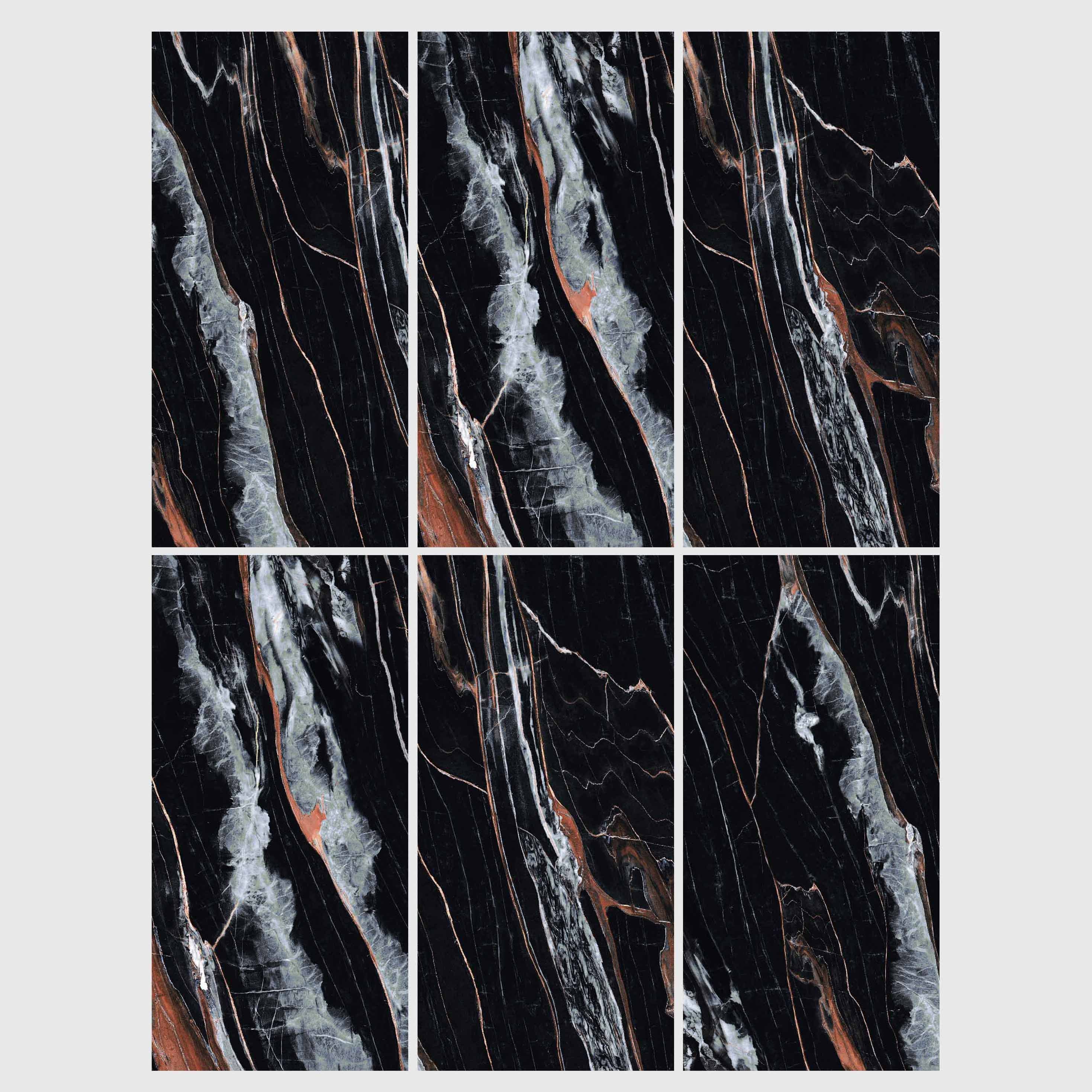 Gạch ốp lát Sứ tráng men bóng vân đá Marble Thiết kế 3D Sang trọng hiện đại Bề mặt siêu mịn 60x120 cho nội thất căn hộ.