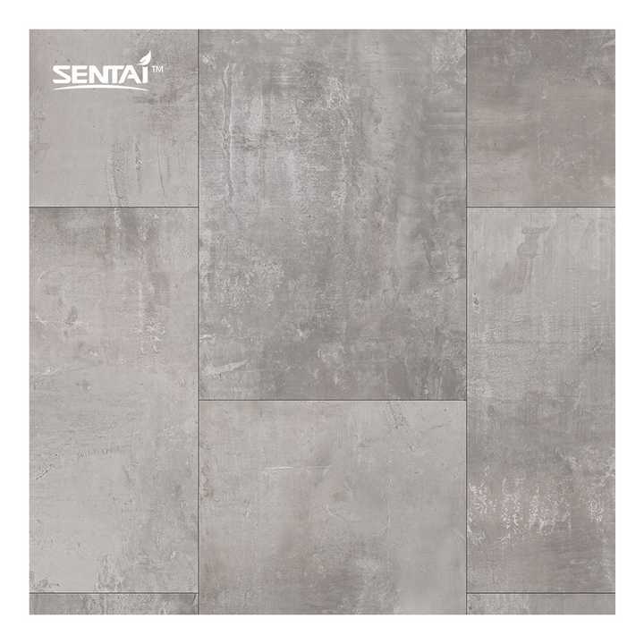 Sàn nhựa vinyl SPC màu xám Sentai trang trí nhiều lõi gỗ sồi với giá cả hợp lý