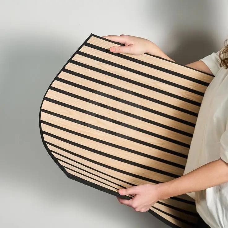 Tấm tiêu âm cách âm Akupanels trang trí tường gỗ MDF chống ồn hút âm