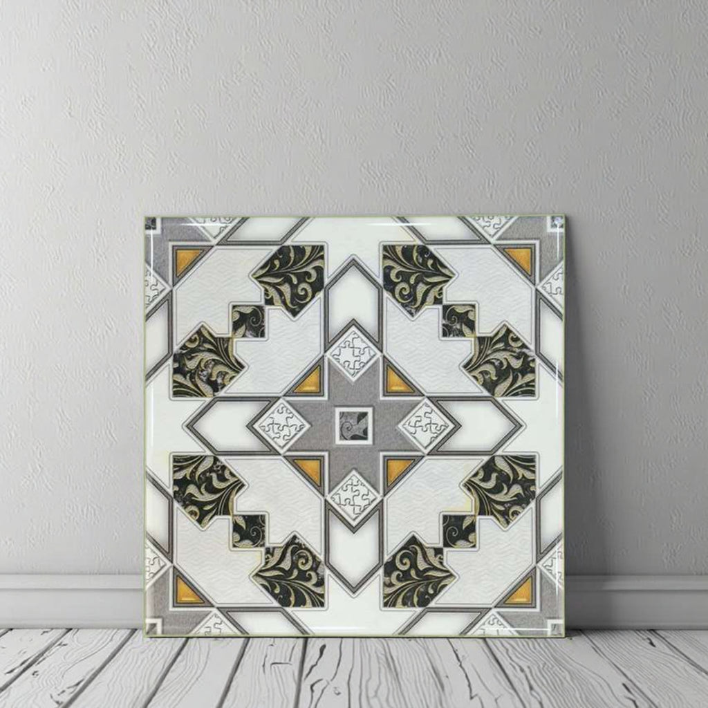 Gạch ốp tường gốm sứ mosaic Maroc hoa văn phong cách hiện đại cổ điển, chống thấm nước, bề mặt bóng, chịu lửa, kháng axit, chống trượt, dùng cho phòng tắm và nhà bếp.