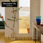 Tranh sơn dầu tráng men gạch mosaic màu vàng trong nhà cà phê nhà hàng tường phòng tắm khách sạn vòi sen bếp ốp tường gạch mosaic
