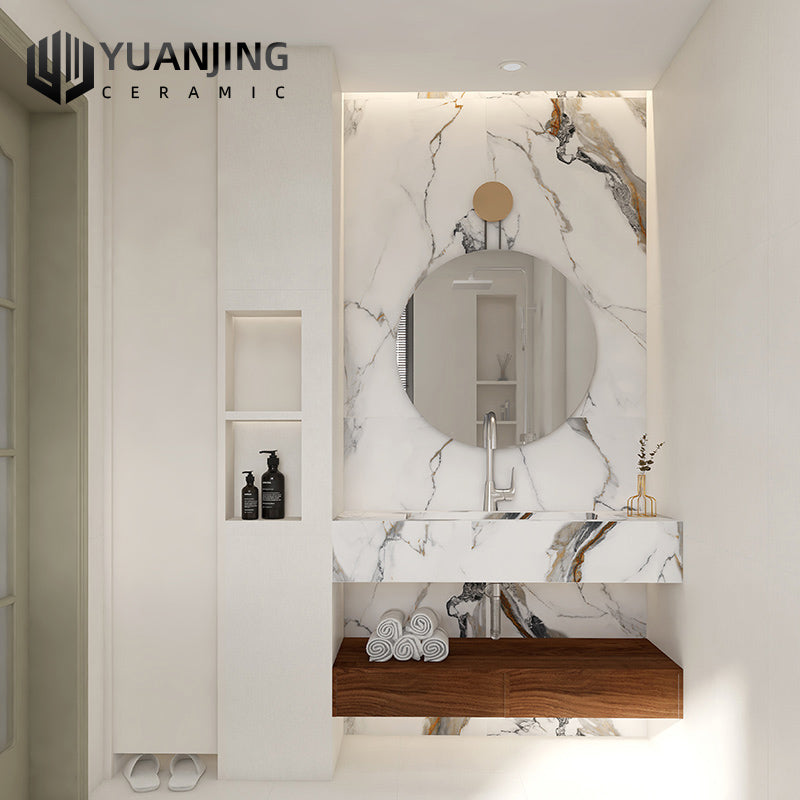 Gạch vân đá cẩm thạch bóng mềm như nhung 600x1200 Gạch ốp tường phòng khách ban công nhà bếp phòng tắm Gạch đá cao cấp