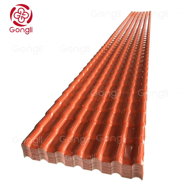 Sample Purchase Corrugated Roofing Sheet Workshops Plants UPVC Plastic PVC Tile Techos ASA Surface Plain Roof Tiles PVC Sample