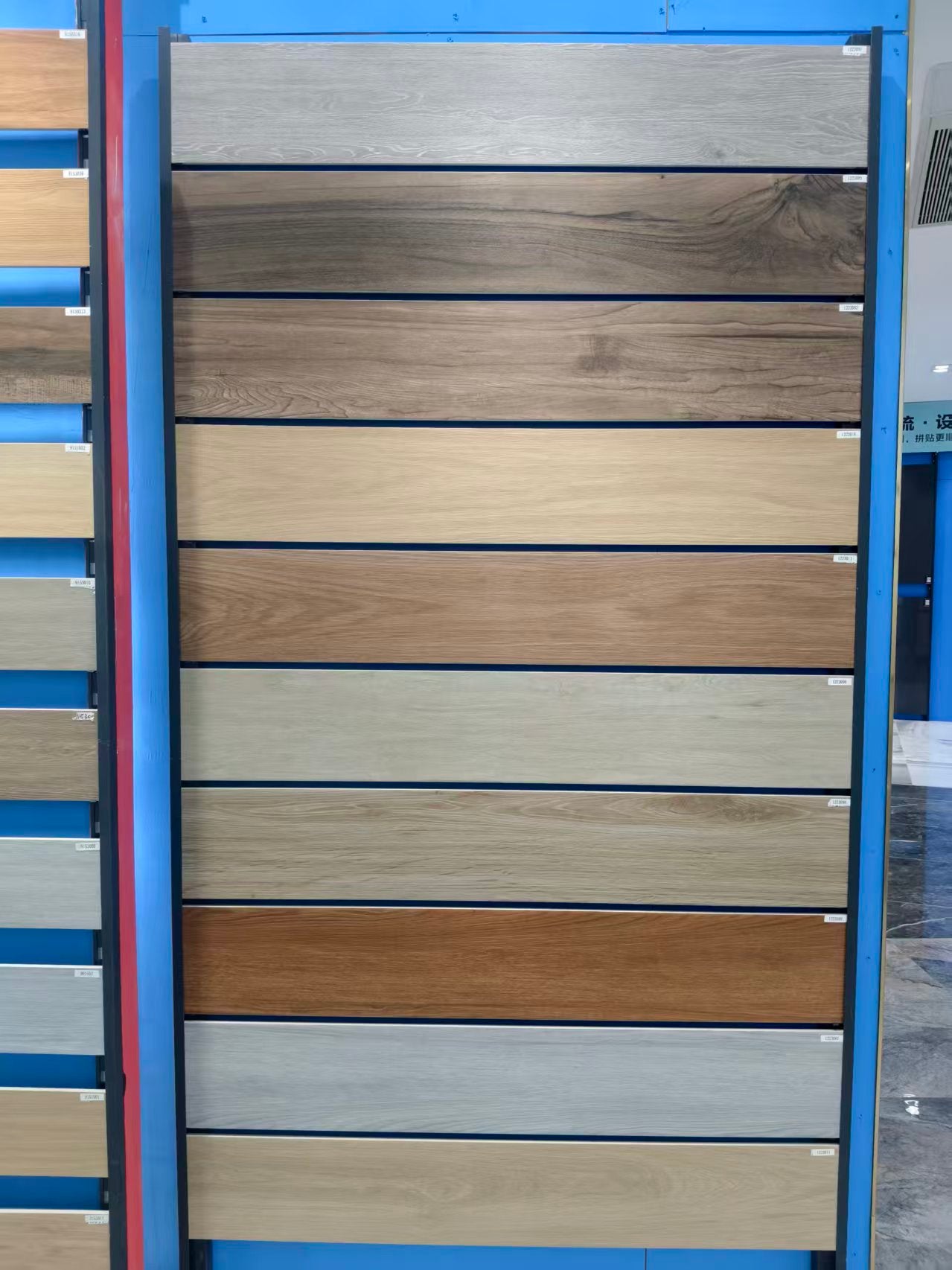 Gạch Ceramic Vân Gỗ Thiết Kế Truyền Thống Dùng Cho Tường Nội Thất, Gạch Bóng Thô Mộc Bền Chắc Cho Phòng Tắm, Nhà Bếp, Khách Sạn