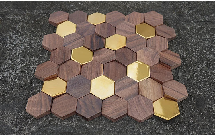 Tấm Ốp Tường Óc Chó Đen Sang Trọng