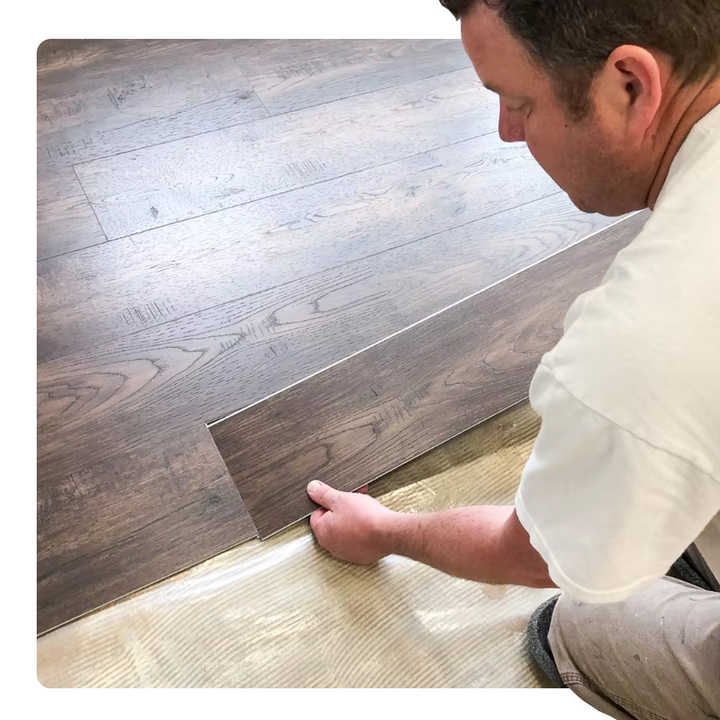 Sàn nhựa Unilin Click PVC 4mm Spc Click Floor Nguyên liệu thô Sàn nhựa PVC Click