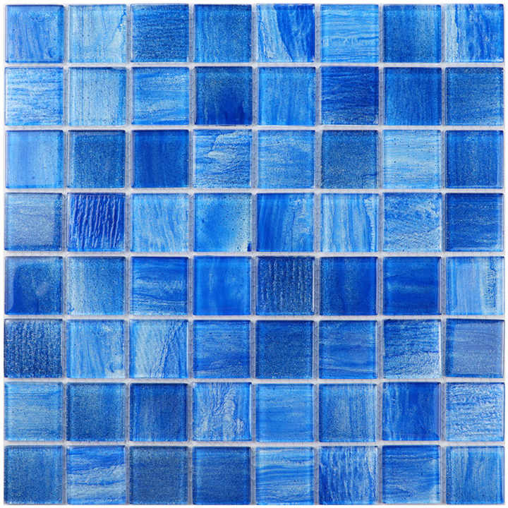 Gạch mosaic thủy tinh thiết kế phổ biến dùng trang trí tường và sàn nhà
