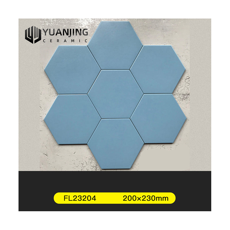 Gạch Lục Giác Foshan 200x230mm Màu Trơn Đơn Giản