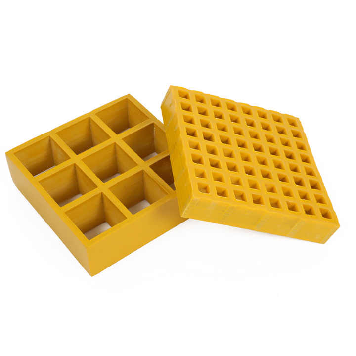 Nhà cung cấp bán chạy nhất 38*38*30 Nền cách nhiệt sợi thủy tinh bền FRP Grating làm đẹp cho xe