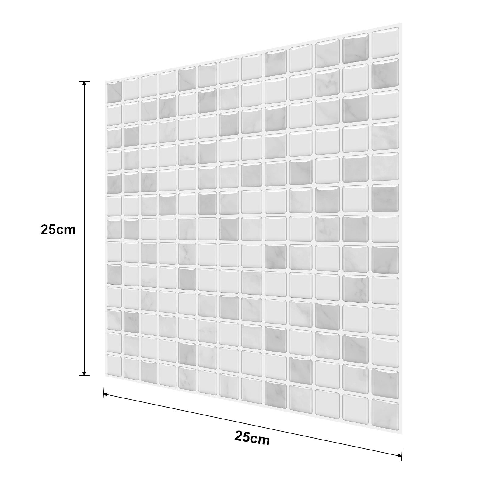 Gạch Mosaic Đá Cẩm Thạch Ốp Tường Bếp Trang Trí