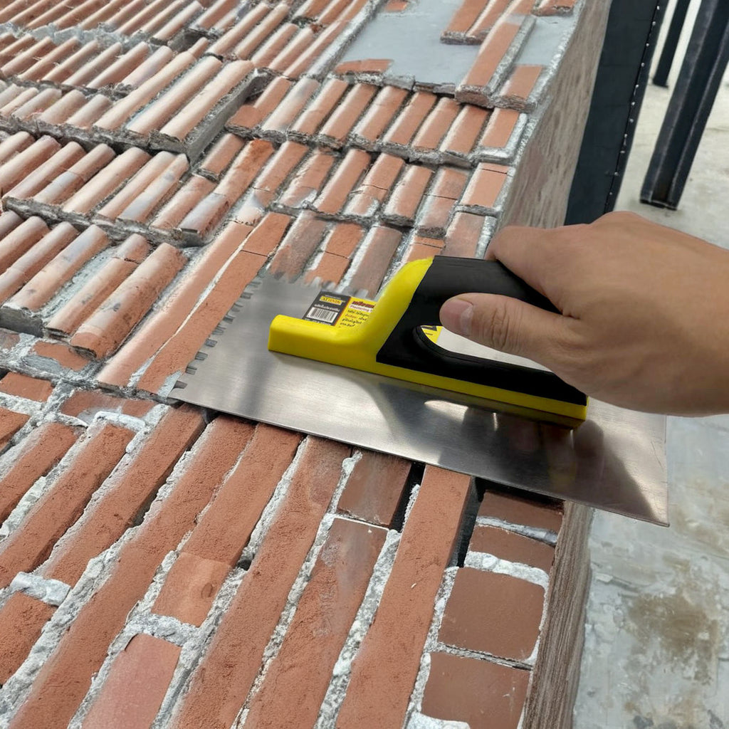 Bay trát gạch răng cưa thép không gỉ thiết kế hiện đại