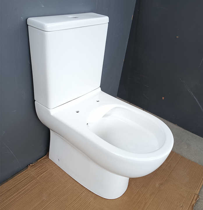 Bồn cầu xả nước phòng tắm Bồn cầu hai khối bằng sứ Bồn cầu P-trap Bồn cầu bệ xí