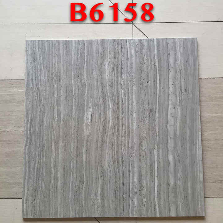 Gạch lát sàn bằng sứ gốm sứ bán chạy bóng 600x600mm màu trắng đá cẩm thạch trang trí nội thất nhà cửa đánh bóng hoàn toàn tráng men