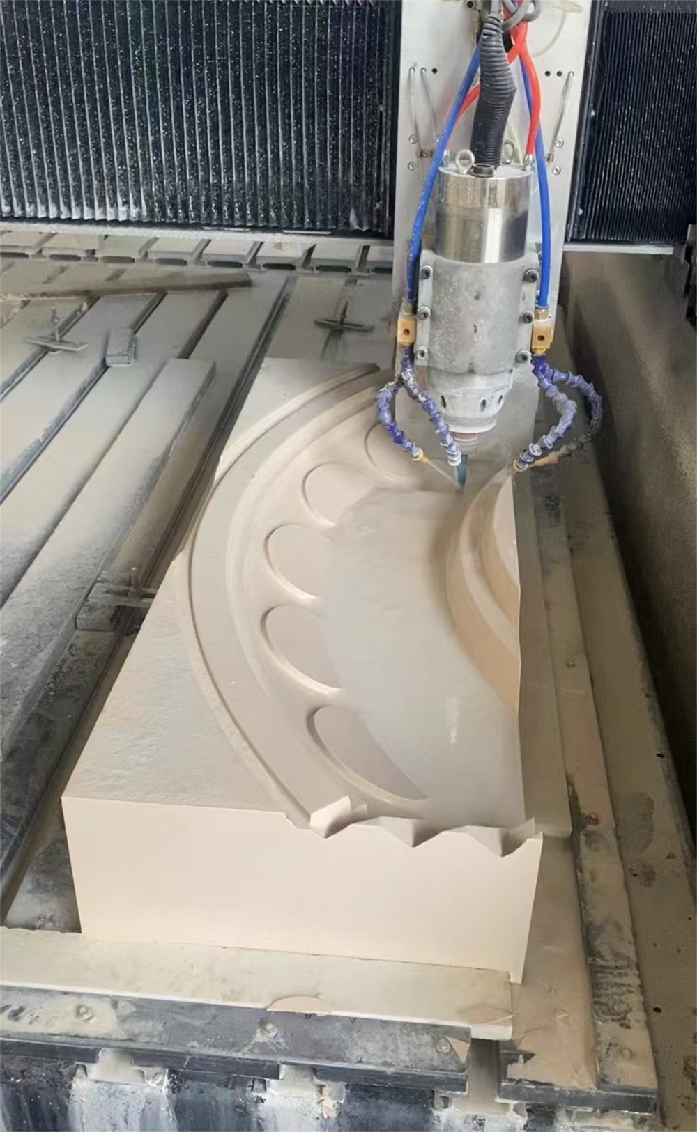 Cột trụ cổng, trụ đỡ đá vôi trắng nhân tạo