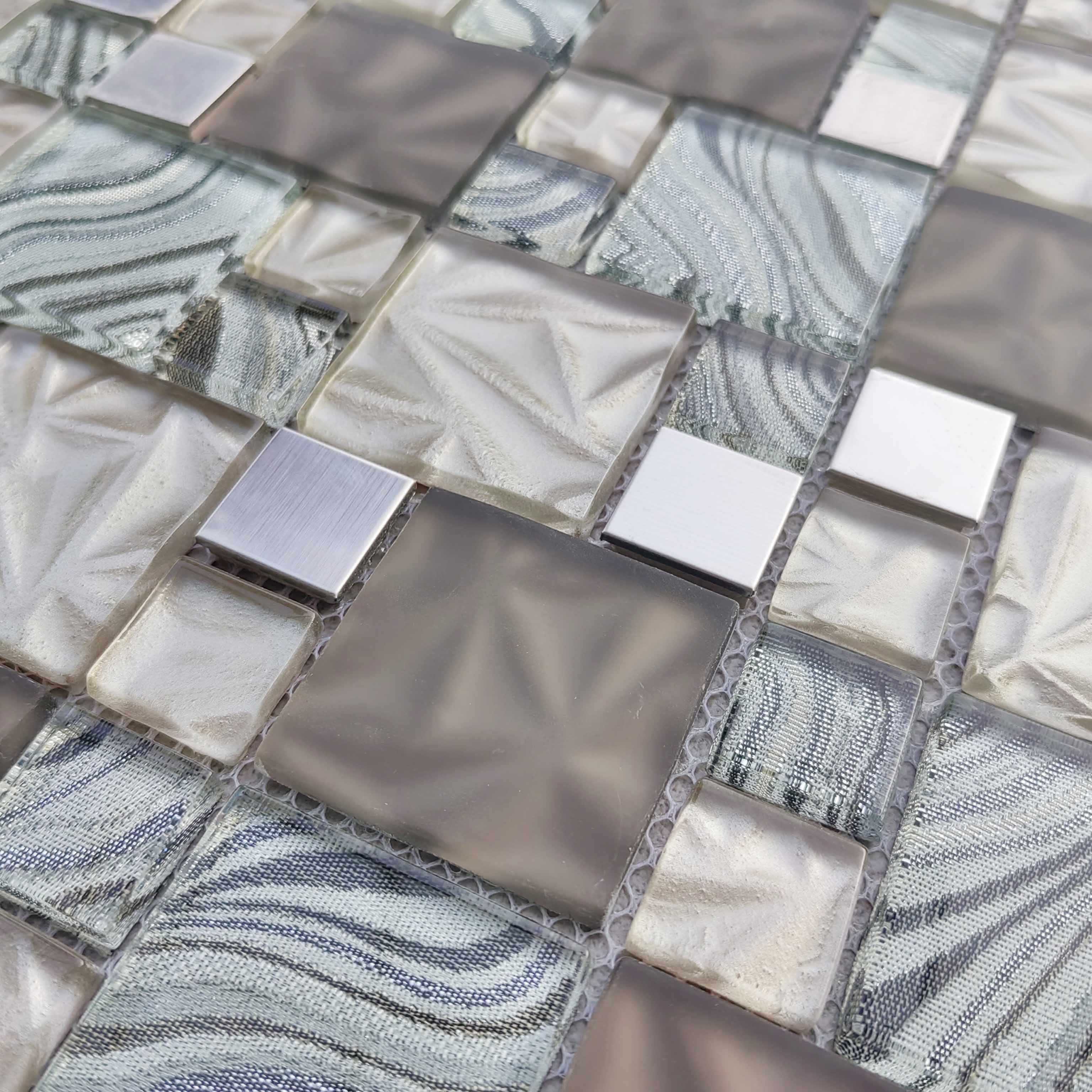 Gạch Mosaic Thủy Tinh Pha Lê Trang Trí Tường, Trang Trí Tường Nội Thất, Gạch Mosaic Phòng Tắm, Gạch Mozaika Thủ Công, Thủy Tinh