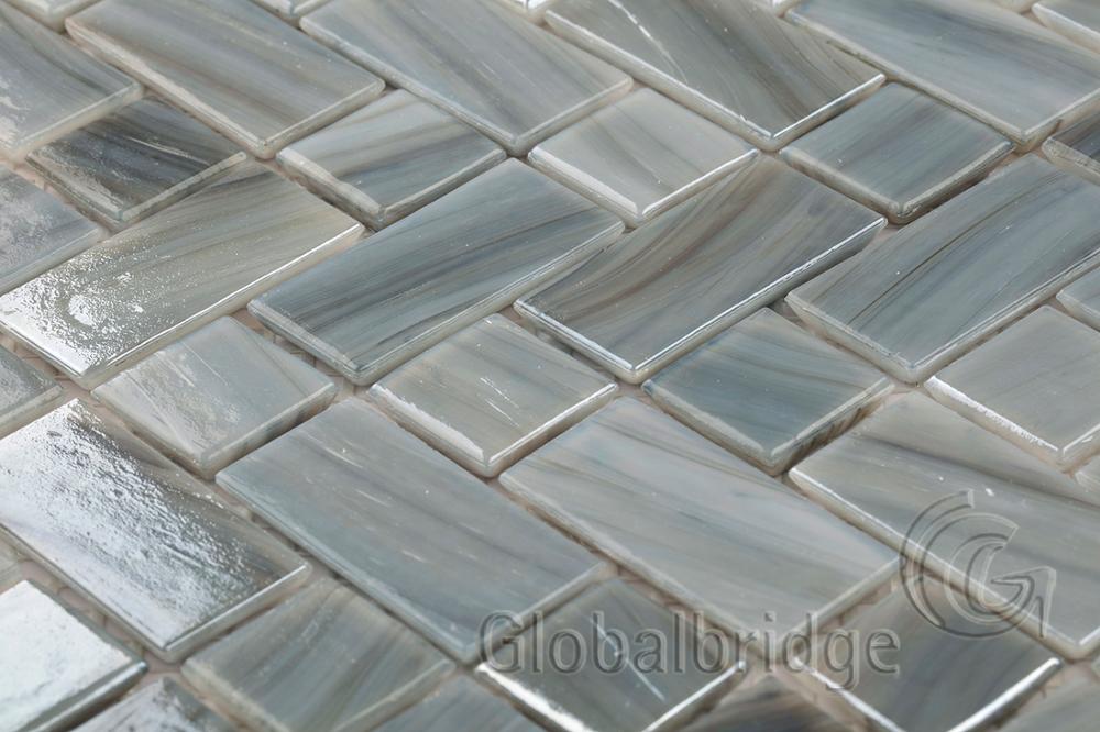 Gạch Mosaic Thủy Tinh Agate Trộn Không Đều