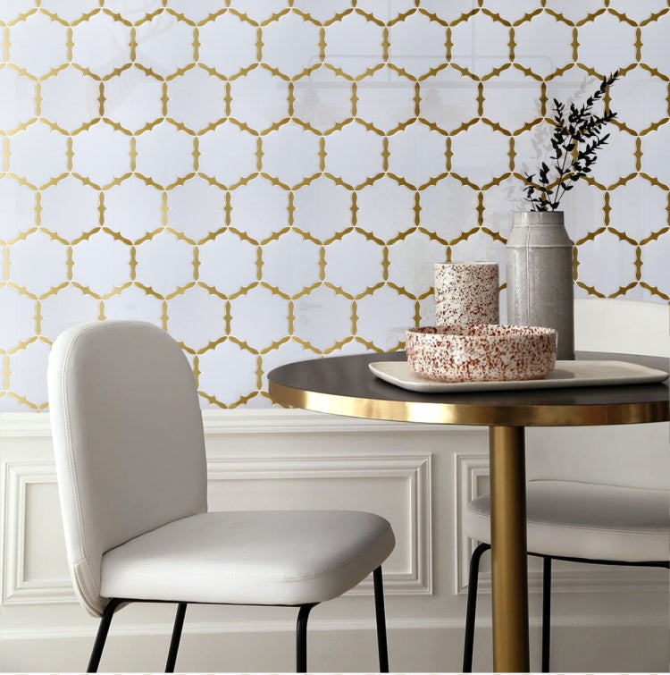 Thiết kế Tường Đặc biệt Sàn gỗ ghép cắt bằng tia nước Mosaic Đá Cẩm Thạch Hình Hoa