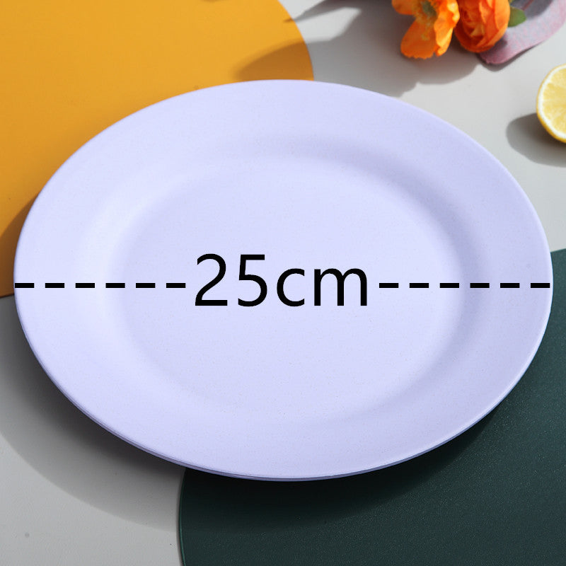 Đĩa 25cm Rơm Lúa Mì Sáng Tạo, Đĩa Món Tây Phong Cách Ngôi Sao Mạng Dành Cho Gia Đình, Đĩa Pizza Phong Cách Ins Bắc Âu