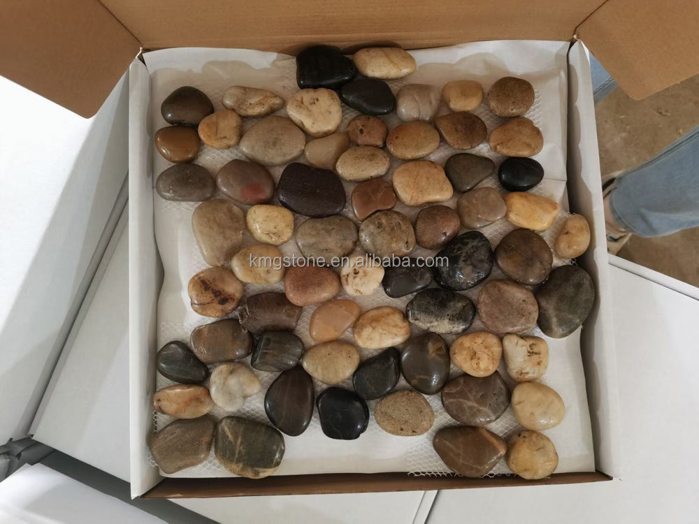 Sỉ Gạch Mosaic Lát Sàn Sỏi Đá Cẩm Thạch Hình Dạng Bất Định Dùng Trong Nhà/Ngoài Trời, Chất Liệu Đá Tự Nhiên Đánh Bóng