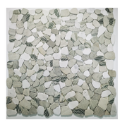 Gạch khảm sỏi Đá tự nhiên Gạch lát sàn tường bằng đá cẩm thạch BIANCO CARRARA MIX II PEBBLE MARBLE MOSAICi MOSAICO