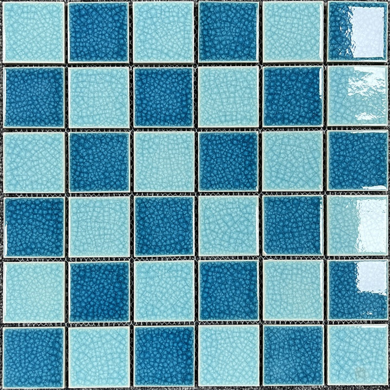Gạch ốp lát hồ bơi gốm sứ mosaic màu xanh phối màu giá rẻ để bán
