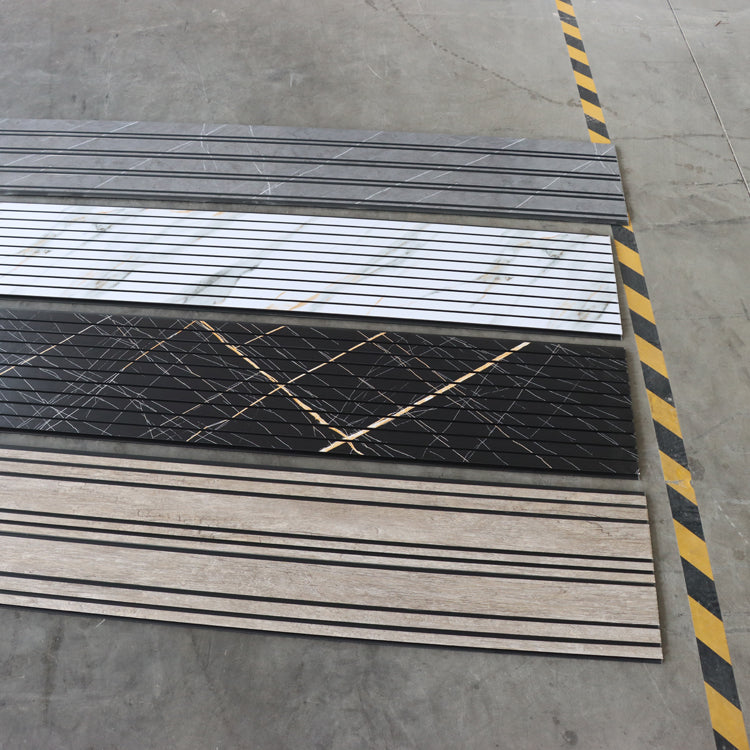 Tấm ốp trần/tường PVC chống thấm lưng đen 8mm dùng cho trang trí nội thất