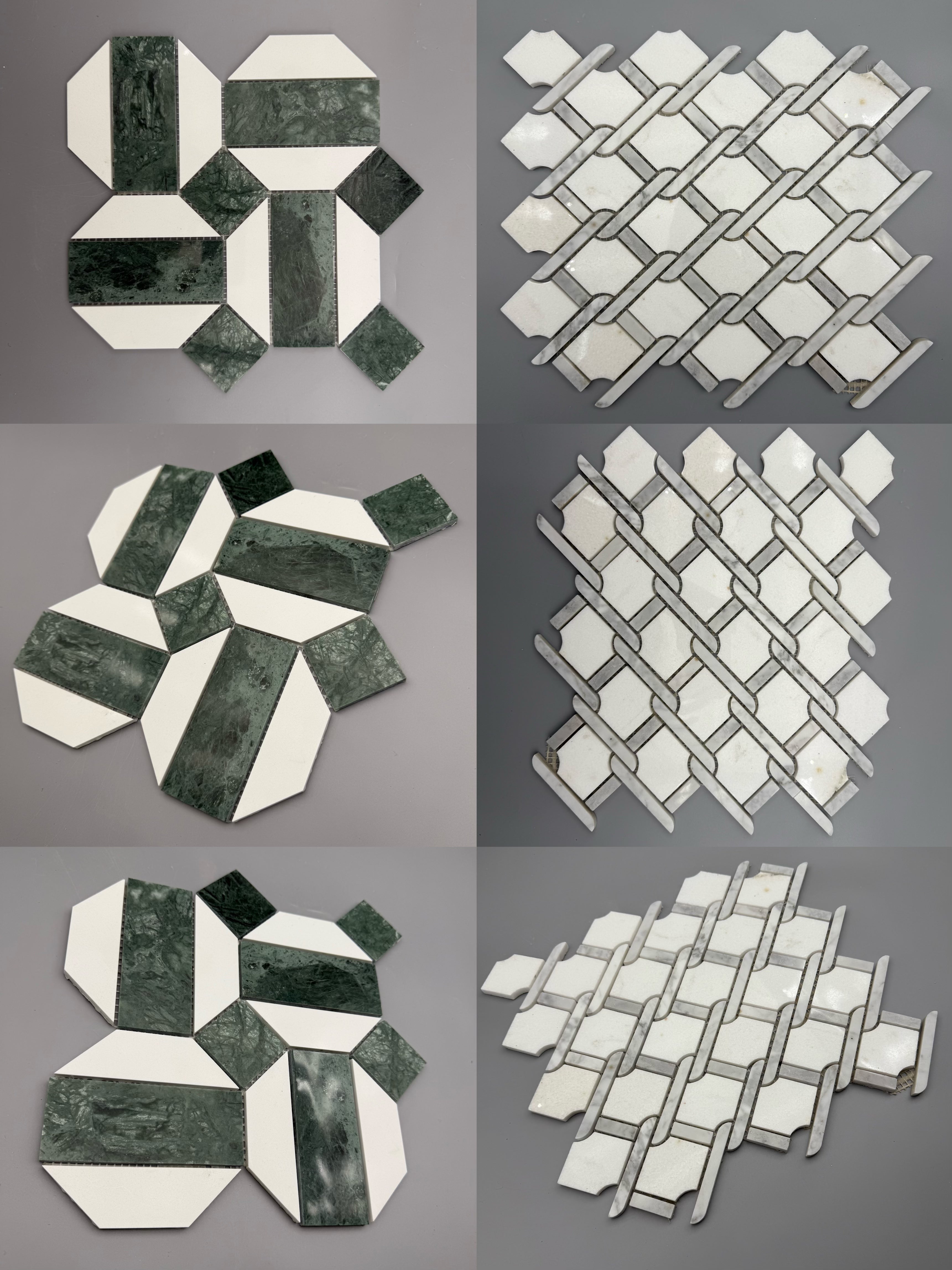 Gạch Mosaic Đá Ốp Tường Lát Sàn Hiện Đại 10mm, Đá Cẩm Thạch Tự Nhiên Bán Chạy Dùng Cho Khách Sạn, Nhà Ở, Ốp Bếp, Nâng Cấp Phòng Tắm