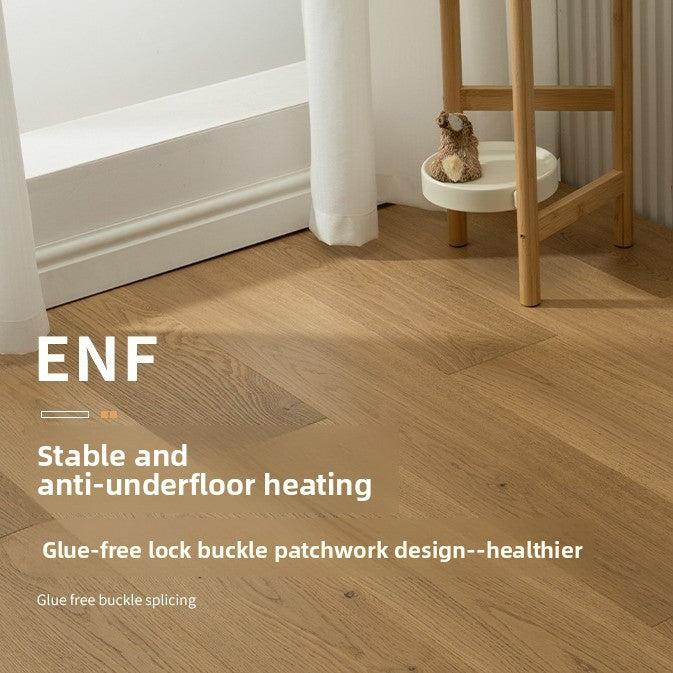 Sàn gỗ composite gỗ tự nhiên ba lớp nguyên chất gỗ Sồi tiêu chuẩn ENF dùng cho gia đình sưởi sàn lắp đặt hèm khóa tấm lớn màu đen
