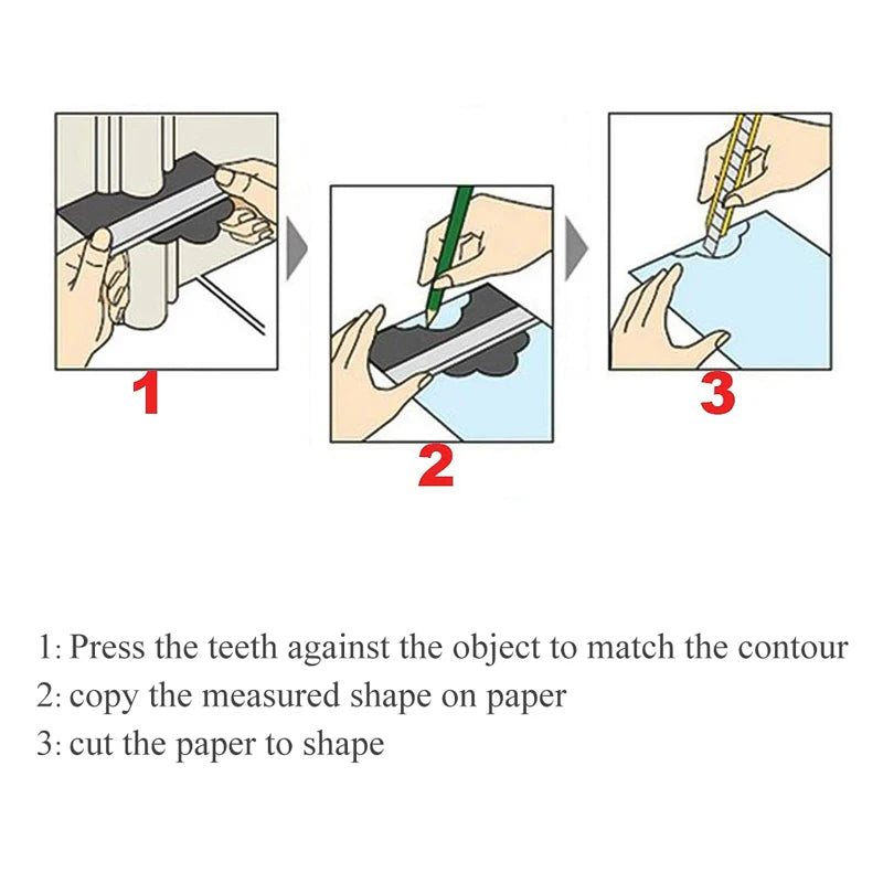 Kẹp Đo Contour Gauge Chính Xác Dụng Cụ Đo Đồ Gỗ Lắp Ghép