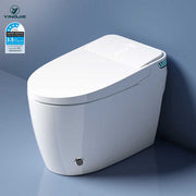 Bồn cầu thông minh một khối kiểu dáng hiện đại bằng sứ, tự động xả nước, nắp ngồi điện