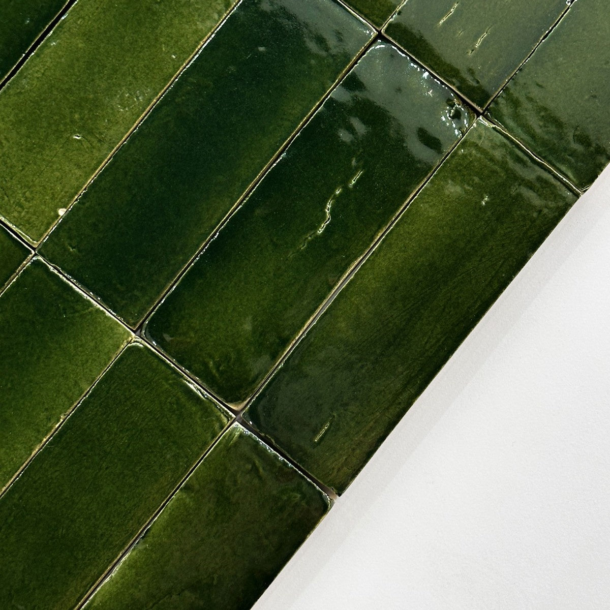 Gạch Vuông Bóng Chống Trượt Kháng Khuẩn Thủ Công Sang Trọng Ma-rốc Cổ Điển Cổ Kính Xanh Lá Đậm Dùng cho Nội Thất Nhà Kho Phòng Ốc