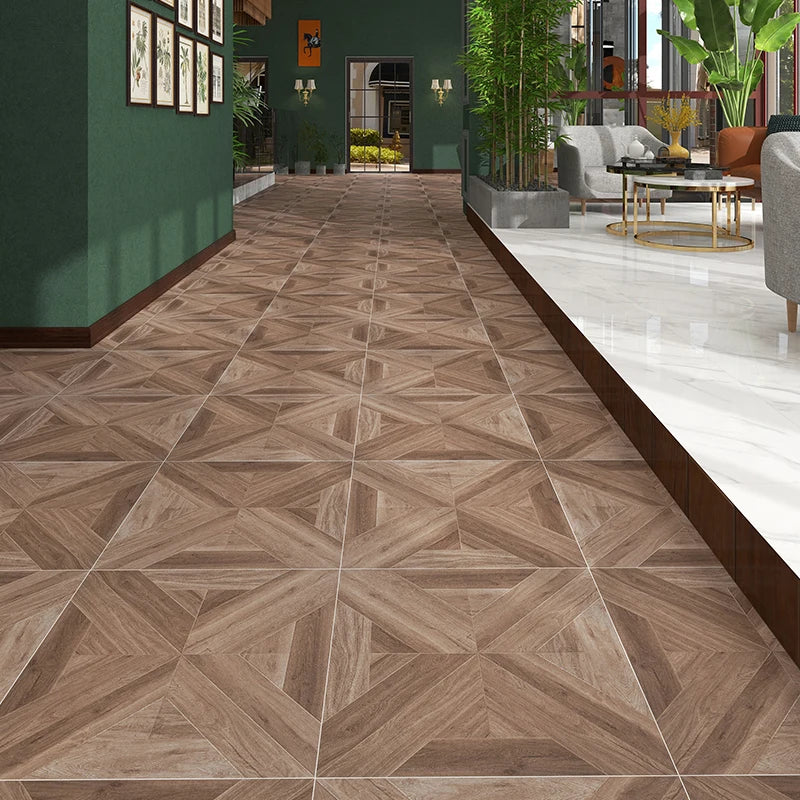 Gạch Lát Sàn Gỗ Sồi Bộ Sưu Tập Erzi Gỗ Dán Keo FX-5K01 500x500mm Mờ Gạch Lát Sàn Gỗ Gốm Sứ Porcelain