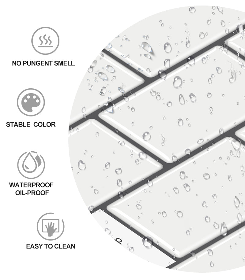 Gạch dán tường mosaic ốp bếp nâng cấp, tự dính 12x12 inch cho bếp và phòng tắm