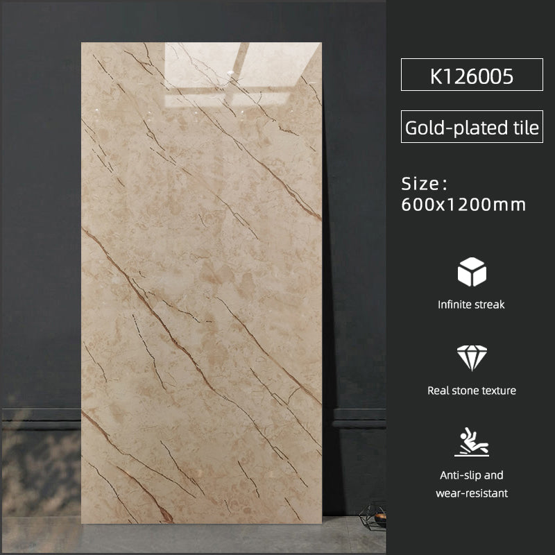 Gạch lát sàn gốm sứ vân đá cẩm thạch vàng 60x120