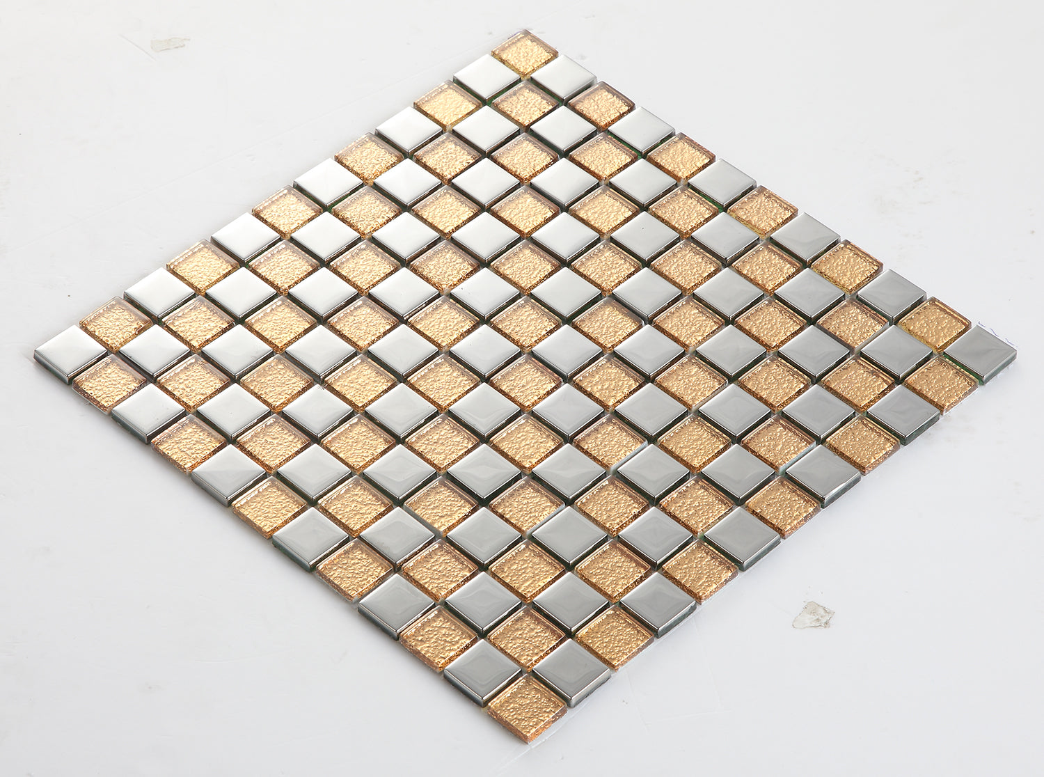 Gạch Mosaic Kính Pha Lê Mạ Điện Phong Cách Địa Trung Hải Dùng Cho Tường Nền