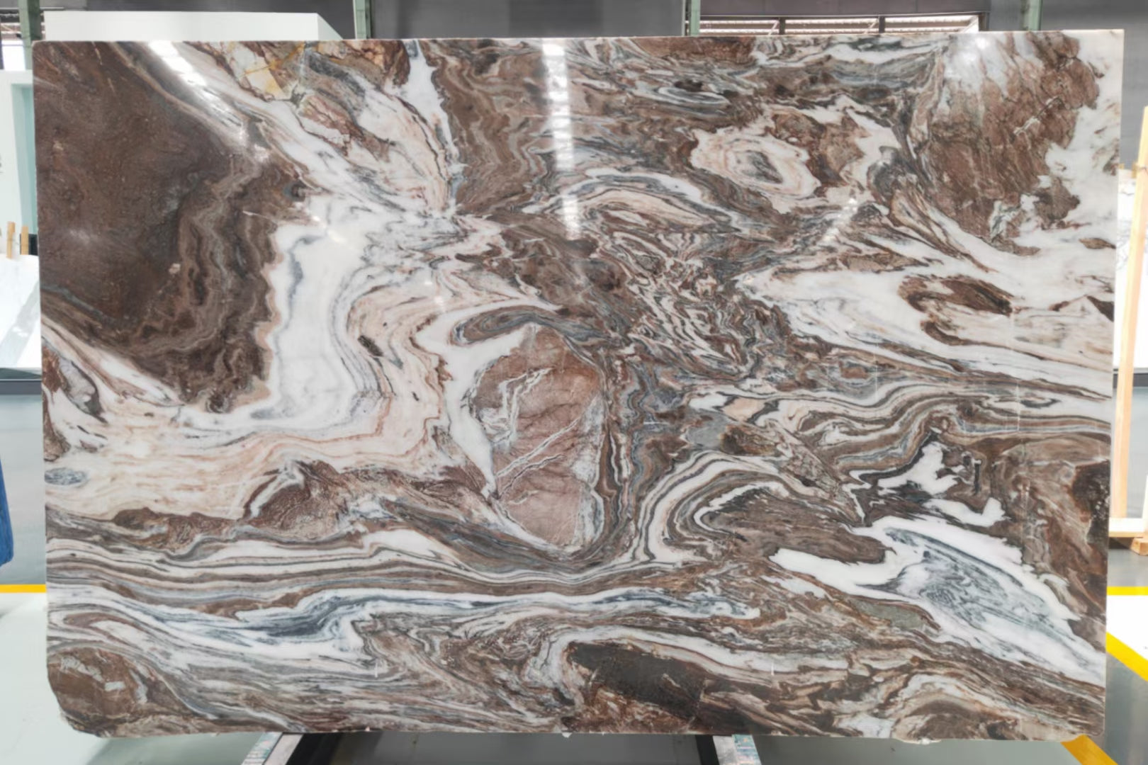 Gạch lát sàn, Tấm, Gạch ốp tường trang trí, Mặt bàn đá cẩm thạch Nâu bóng