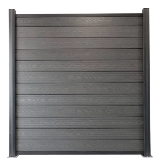 Tấm hàng rào composite gỗ nhựa bán lẻ cổ điển, khe hở nửa tấm, 6 foot, che chắn bán phần