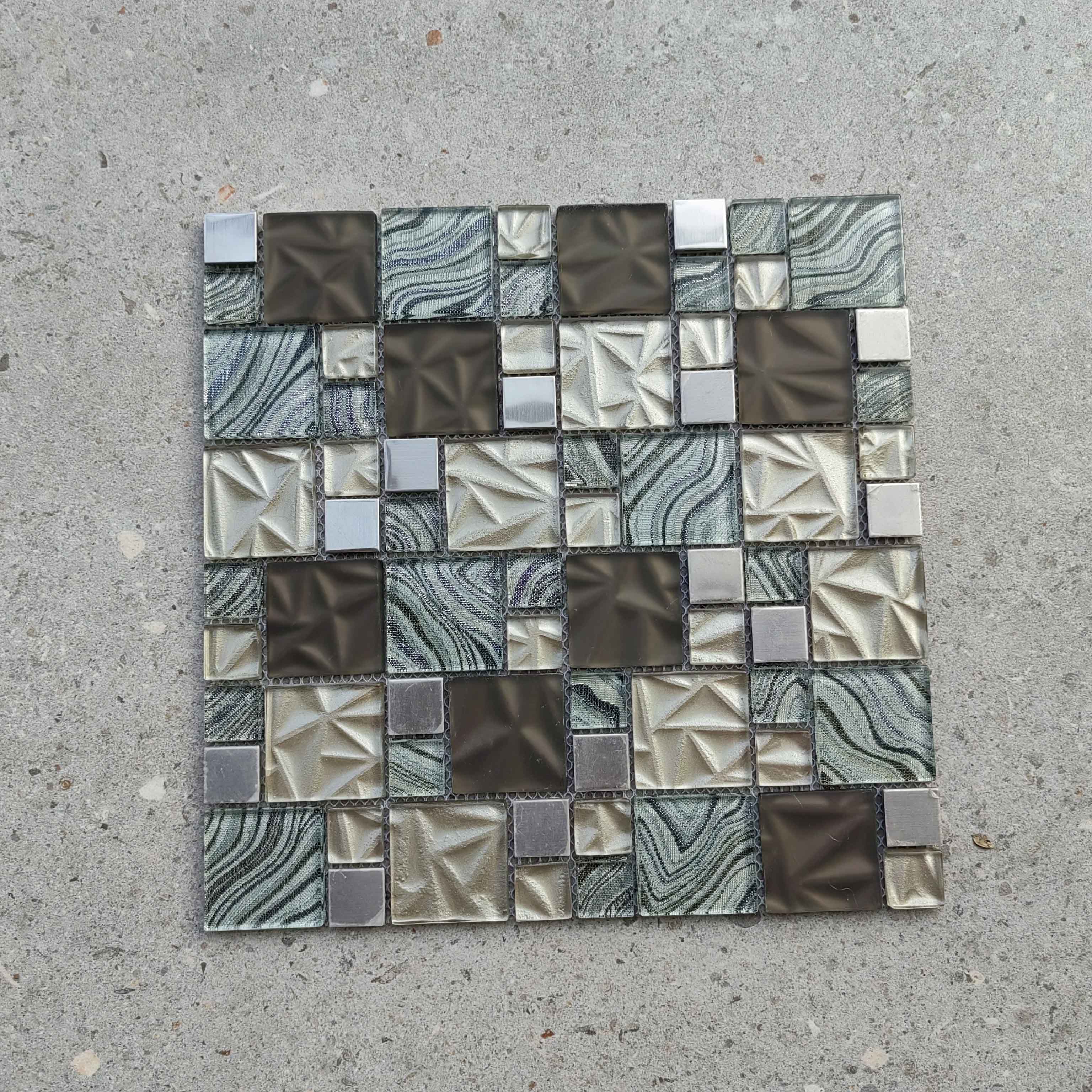 Gạch Mosaic Thủy Tinh Pha Lê Trang Trí Tường, Trang Trí Tường Nội Thất, Gạch Mosaic Phòng Tắm, Gạch Mozaika Thủ Công, Thủy Tinh