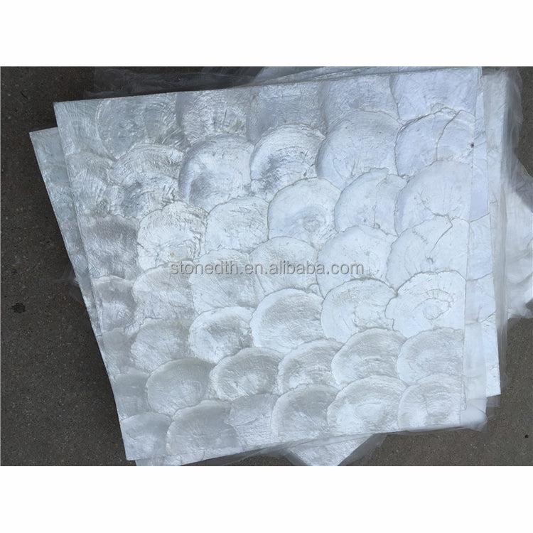 Gạch Mosaic Vỏ Sò Capiz Tự Nhiên Phong Cách Hiện Đại Dùng Để Trang Trí Nhà Cửa Và Đồ Nội Thất Tự Làm, Thiết Kế Dạng Sàn Gỗ Cho Ứng Dụng Trong Phòng & Biệt Thự