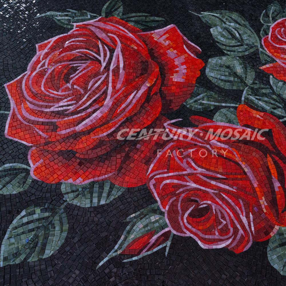 Tranh Khảm Kính Thủ Công Centurymosaic Hoa Văn Đẹp Sáng