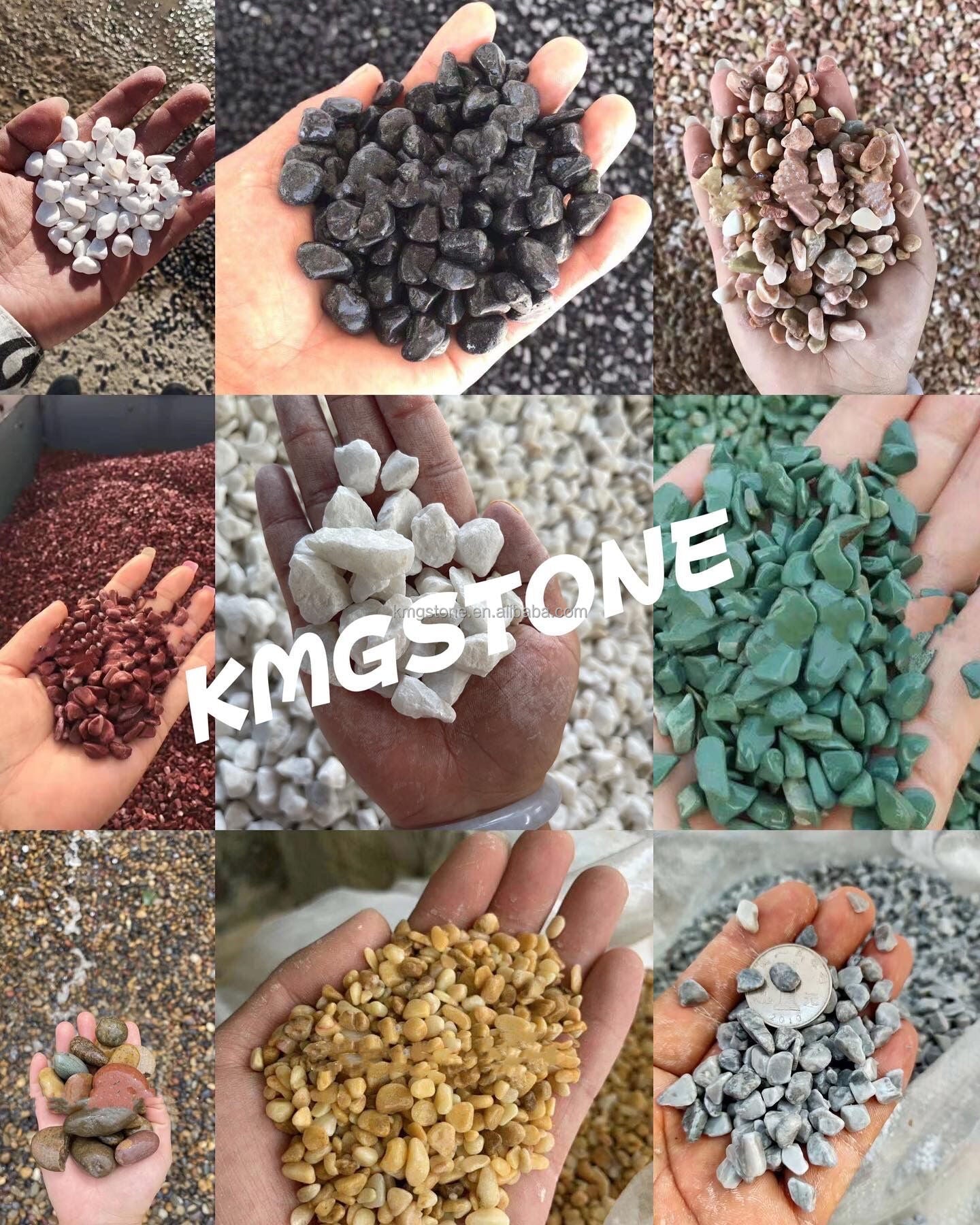 Sỉ tại nhà máy Sỏi đá cẩm thạch xám tự nhiên bền không độc hại lát nền ngoài trời